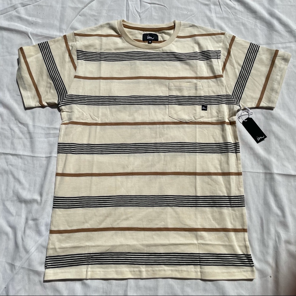 Men’s Striped Beige Imperial Motion Shirt